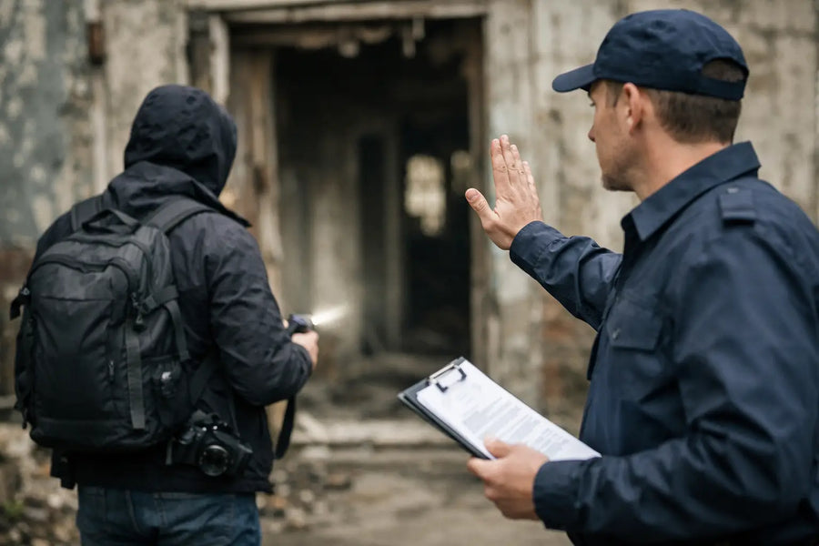 Wanneer is toestemming noodzakelijk bij urbex?