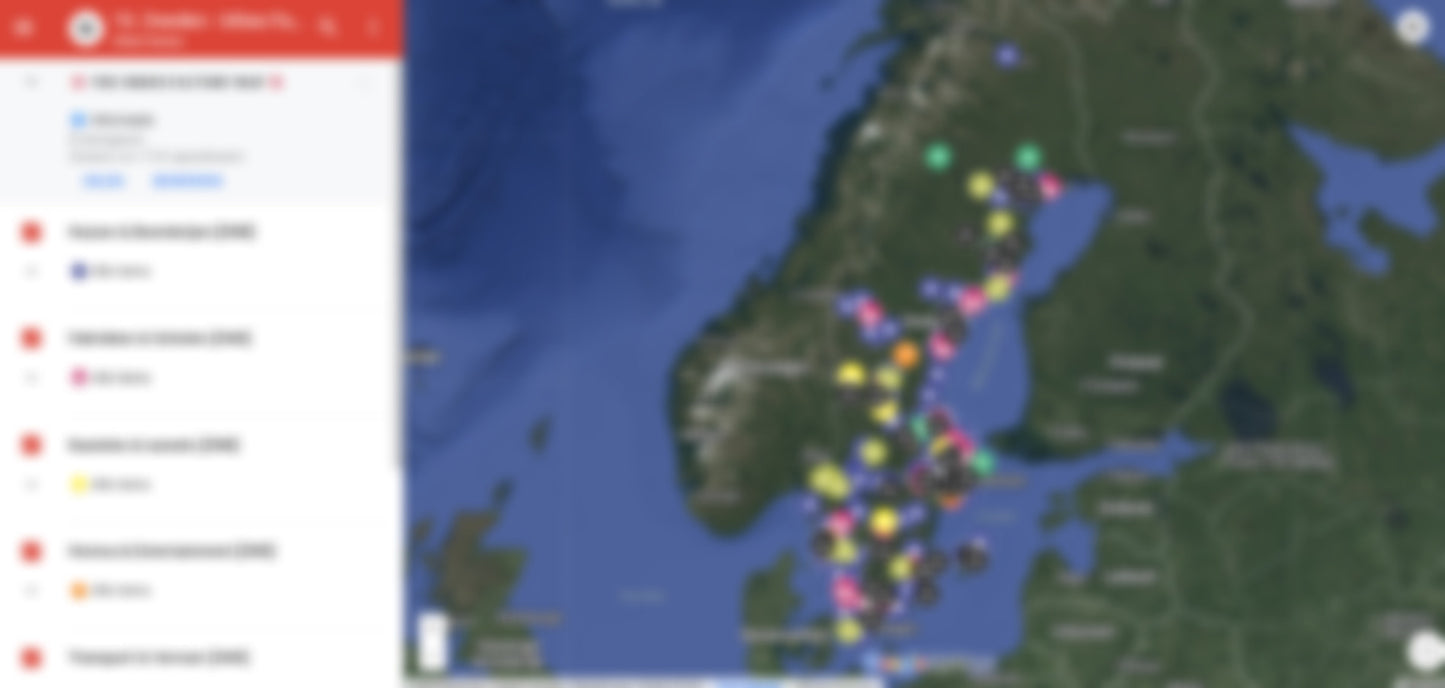 Zweden Urbex Kaart - 300+ Locaties