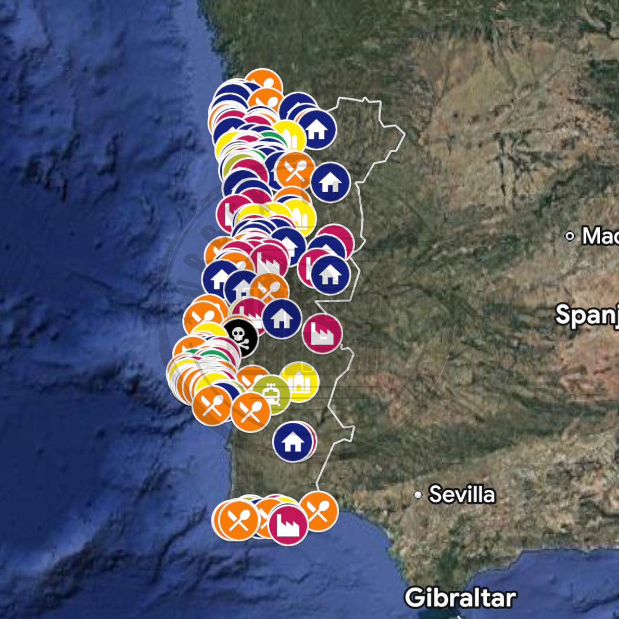 zPortugal Urbex Kaart - 300+ Locaties