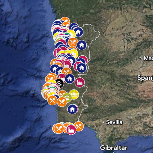 Portugal Urbex Kaart - 300+ Locaties