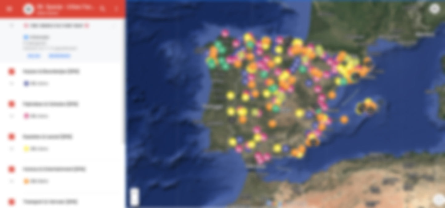 Spanje Urbex Kaart - 400+ Locaties