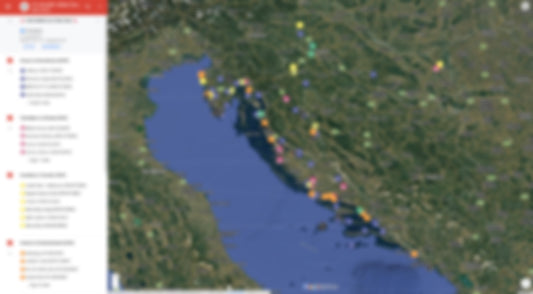 Kroatië Urbex Kaart - 250+ Locaties