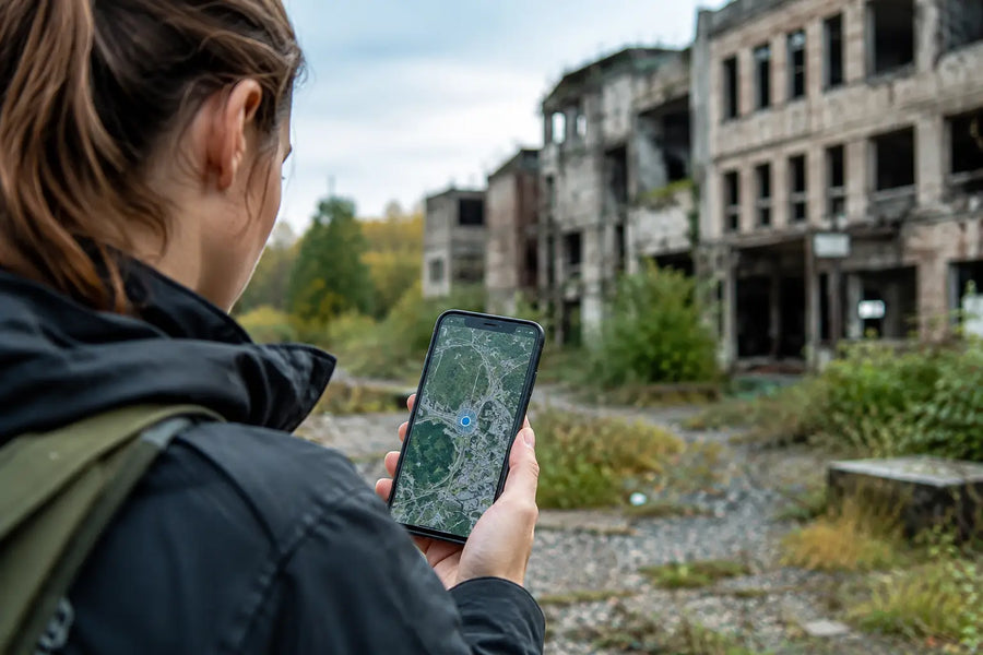 GPS-fout voorkomen: voorbeeld voor urbex