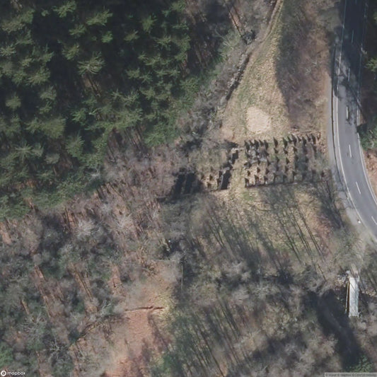 Dragon's Teeth Line over the river [DEU]