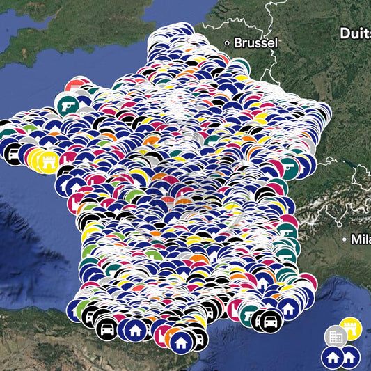 Frankrijk Urbex Kaart - 4.000+ Locaties