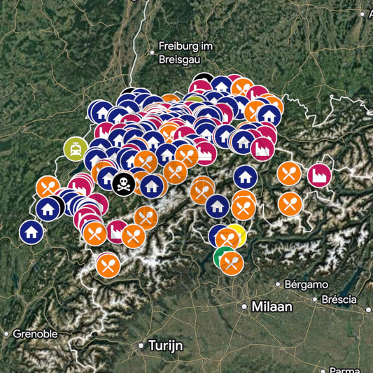 Zwitserland Urbex Kaart - 200+ Locaties