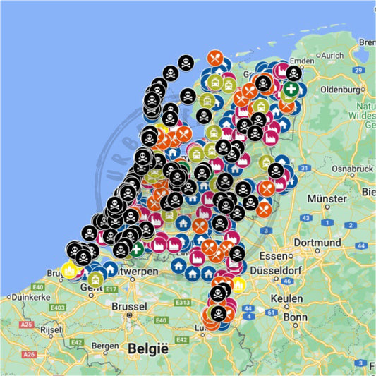 Nederland Urbex Kaart - 750+ Locaties