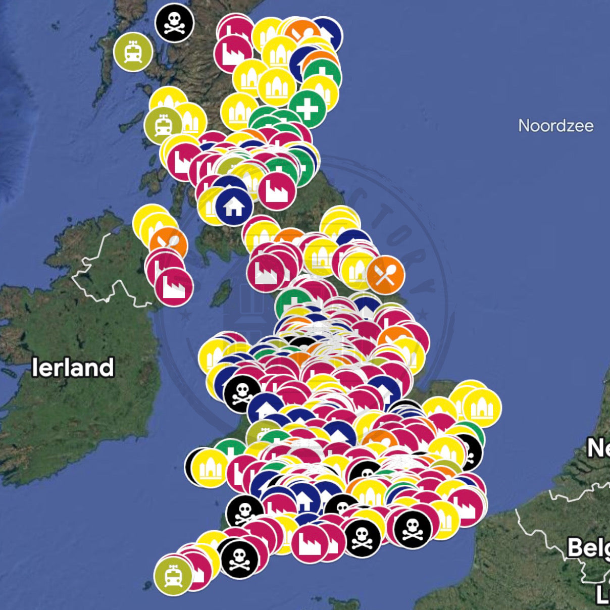 United Kingdom Urbex Map