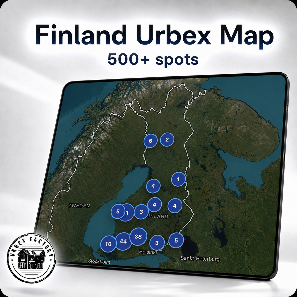 Finland Urbex Kaart - 500+ Locaties