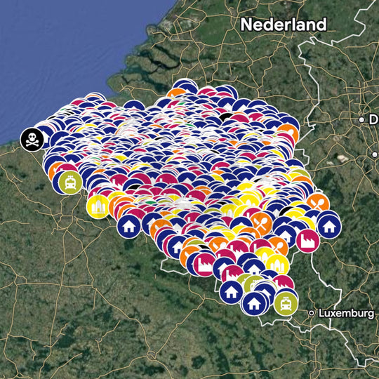 België Urbex Kaart - 1.300+ Locaties