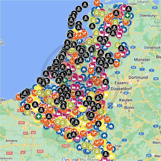 BeNeLux Urbex Kaart - 2.000+ Locaties