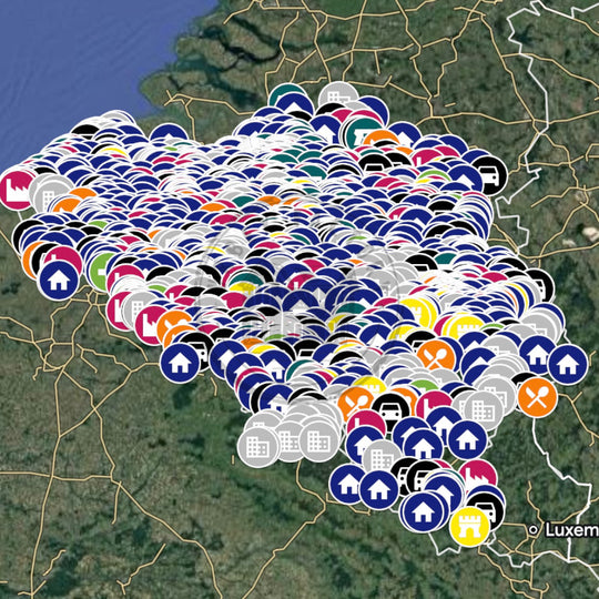 België Urbex Kaart - 1.650+ Locaties
