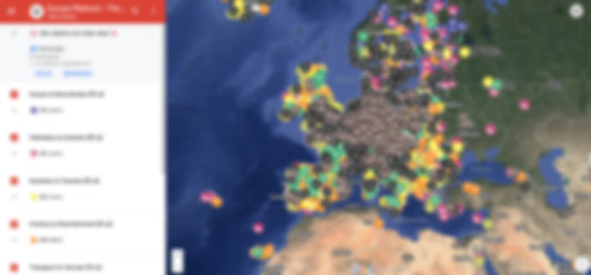 zEuropa Urbex Kaart - 15.000+ Locaties
