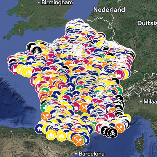 Frankrijk Urbex Kaart - 2.500+ Locaties