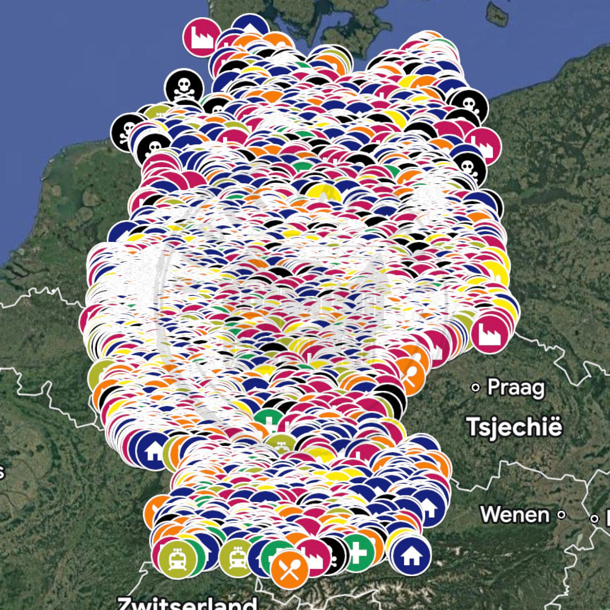zDuitsland Urbex Kaart - 6.000+ Locaties