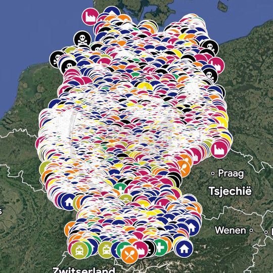 Duitsland Urbex Kaart - 6.000+ Locaties