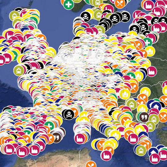 Europa Urbex Kaart - 15.000+ Locaties