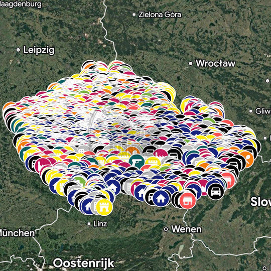 Tsjechië Urbex Kaart - 6.700+ Locaties