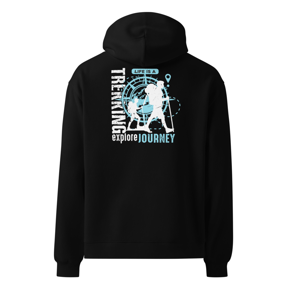 The Journey Is The Reward Hoodie – Urbex Explorer Style - Black