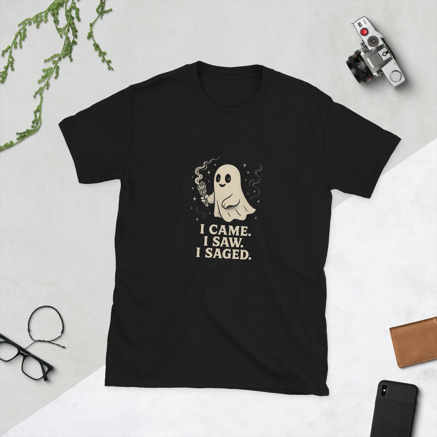 z"I Came, I Saw, I Saged" – Spirituele Sass op een Shirt - The Urbex Factory