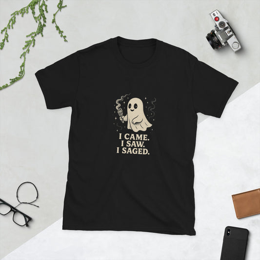 z"I Came, I Saw, I Saged" – Spirituele Sass op een Shirt - The Urbex Factory